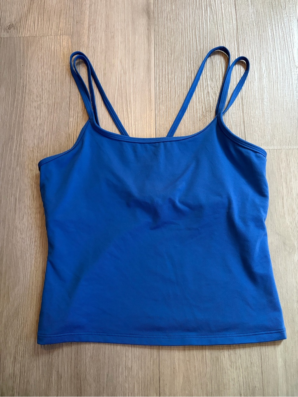 Under Armour Blue Strappy Cami Tank Built-In Shelf Bra – Medium